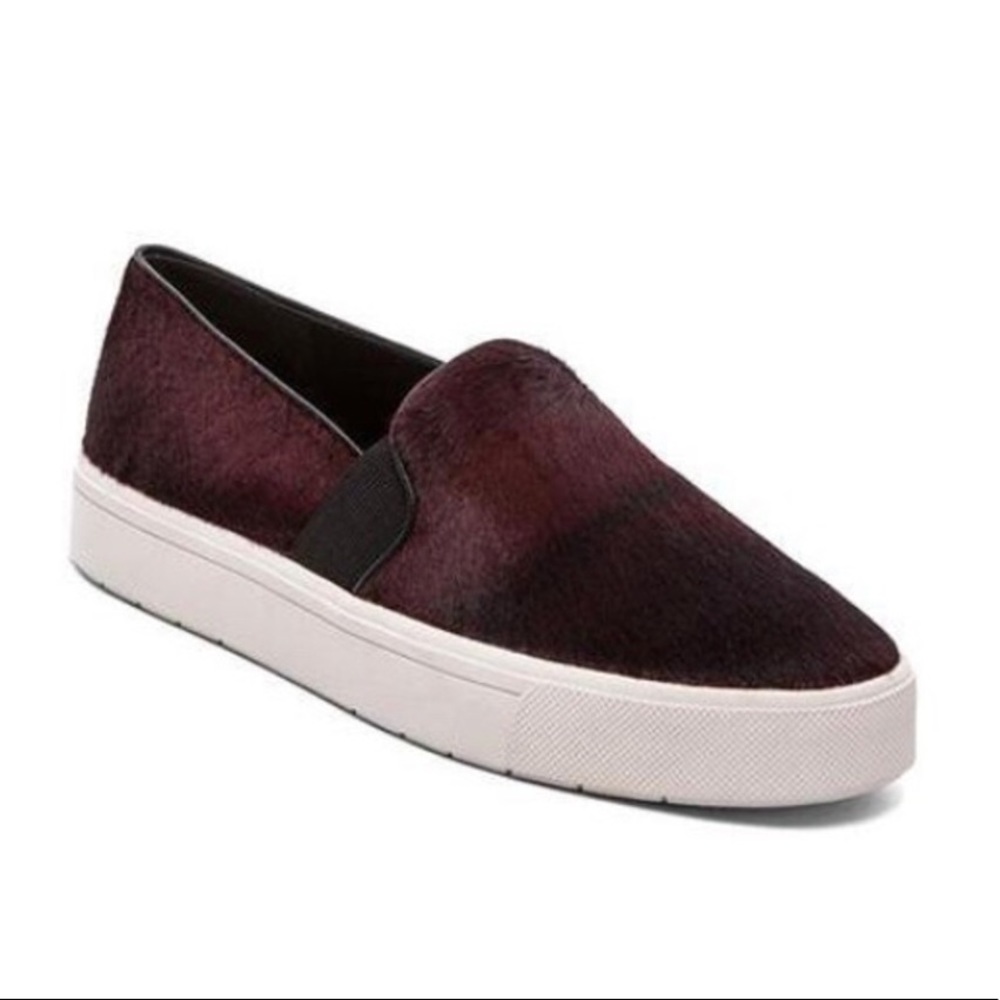 Vince Berlin Dyed Calf Hair Slip On Loafers
